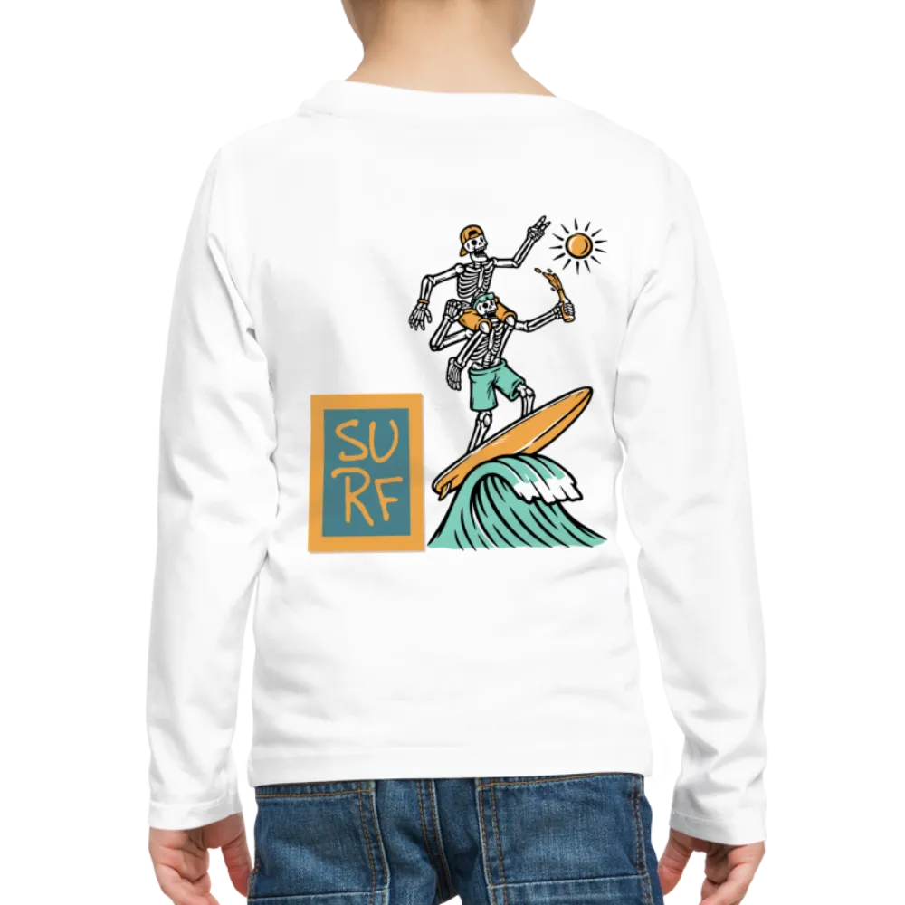 Surfing Fun Long Sleeve T-Shirt for Kids, Surfing Tee
