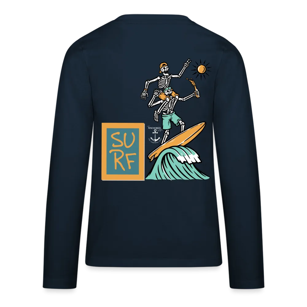 Surfing Fun Long Sleeve T-Shirt for Kids, Surfing Tee