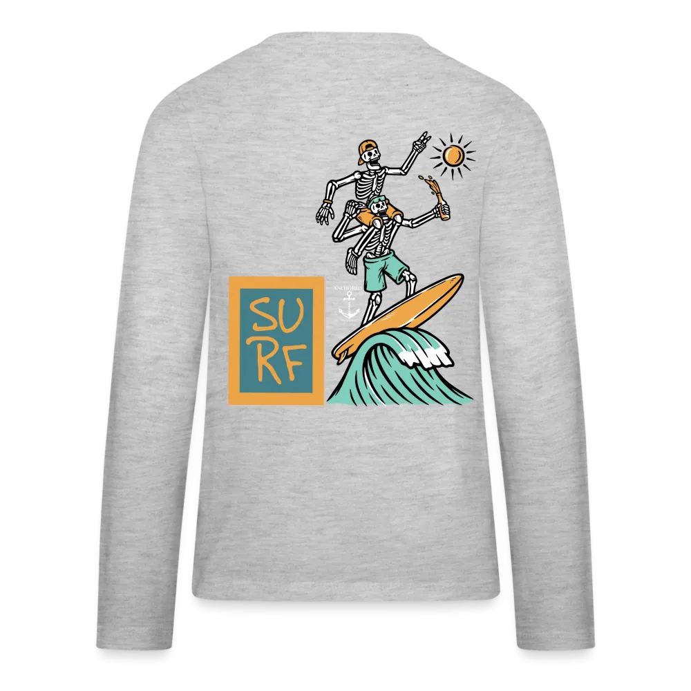 Surfing Fun Long Sleeve T-Shirt for Kids, Surfing Tee