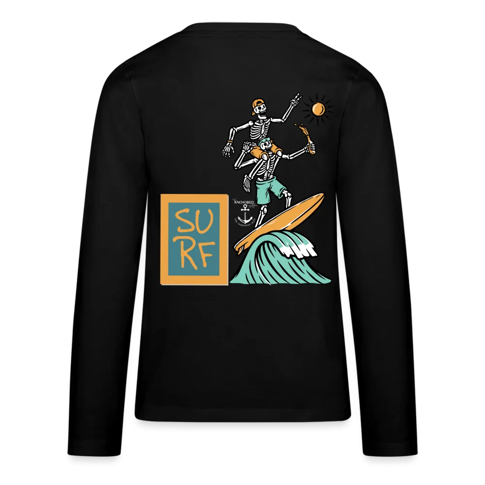Surfing Fun Long Sleeve T-Shirt for Kids, Surfing Tee